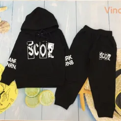 Scor black sportswear for boys (8-12 years old)